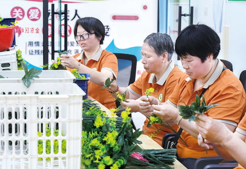 來料加工 助殘增收